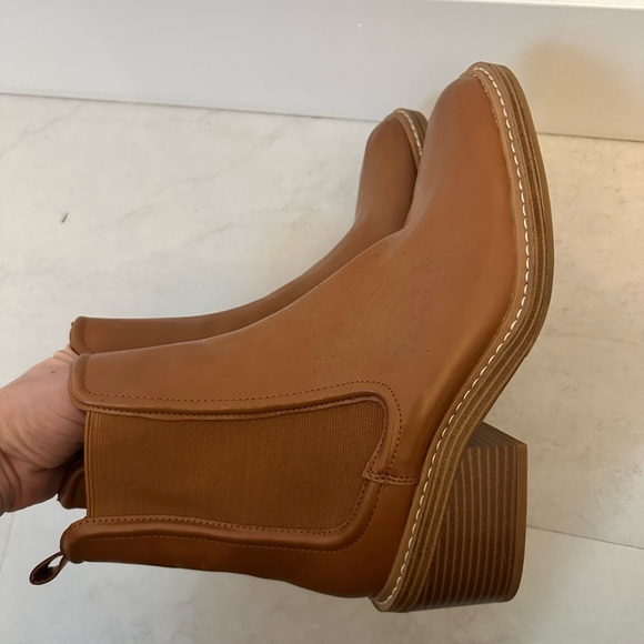 Steven by Steve Madden Brown Leather Ankle Boots - Picture 6 of 7